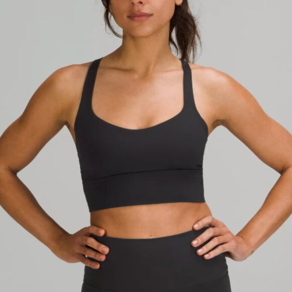 Lululemon Free To Be Bra Long Line Bra Black - Picture 1 of 3